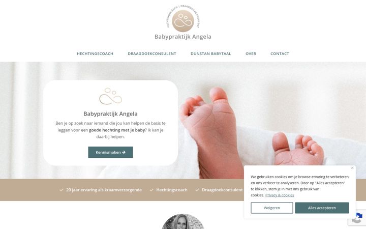 Screenshot of babypraktijkangela.nl