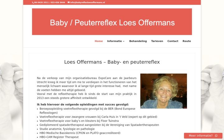 Screenshot of babyreflexloesoffermans.nl