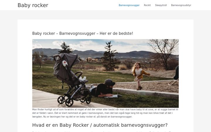 Screenshot of babyrocker.dk