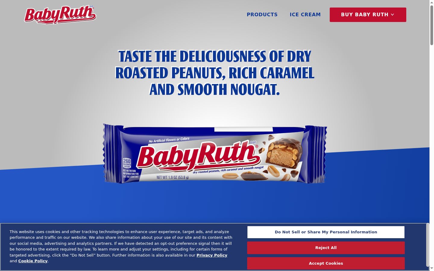 Sutikimo reklamjuostės, rodytos prieš bet kokią sąveiką, ekrano kopija