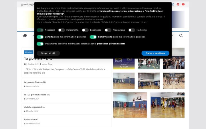 Screenshot of babysantos.com