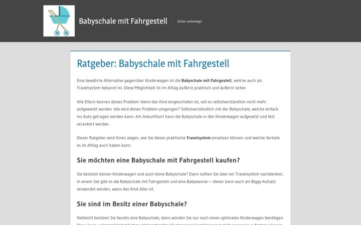 Screenshot of babyschalemitfahrgestell.de