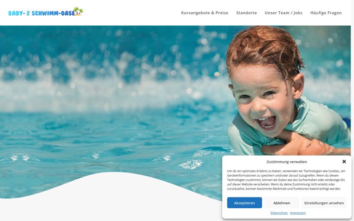 Screenshot of babyschwimmoase.de