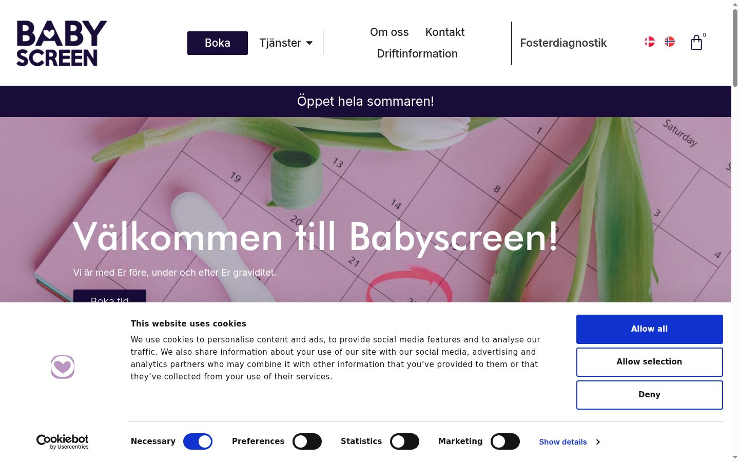 Sutikimo reklamjuostės, rodytos prieš bet kokią sąveiką, ekrano kopija