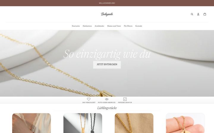 Képernyőkép: babyseele.de