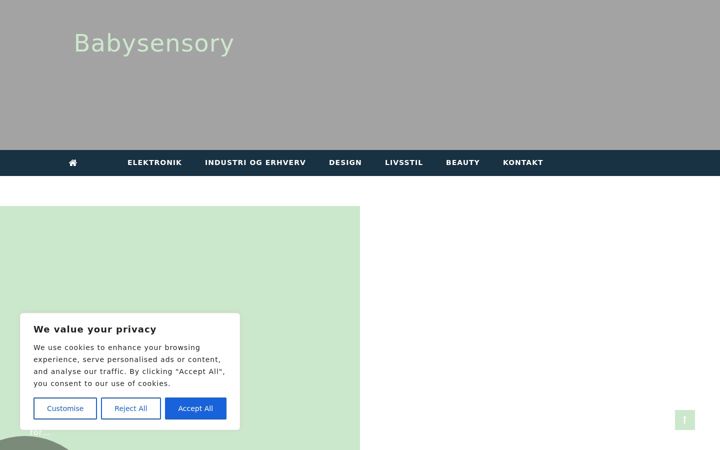 Screenshot of babysensory.dk