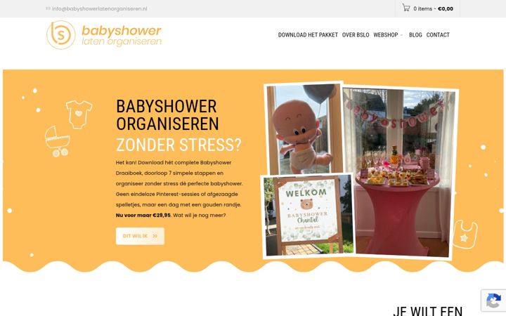 Screenshot of babyshowerlatenorganiseren.nl