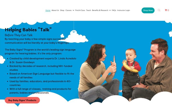 Screenshot of babysigns.com