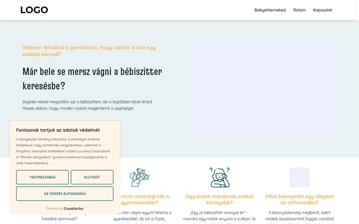 Screenshot of babysitterneked.hu
