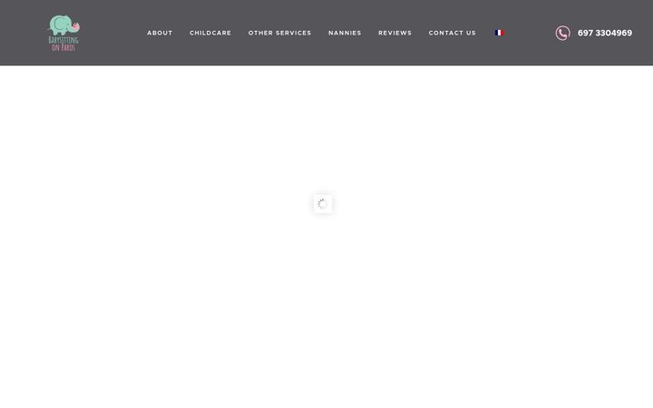 Screenshot of babysittingonparos.com