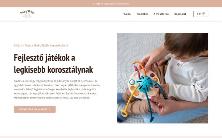 Screenshot of babyskills.hu