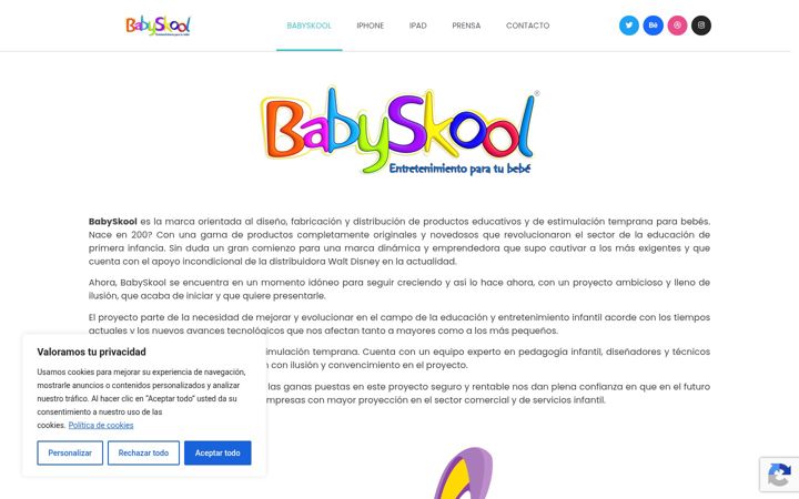 Screenshot of babyskool.com