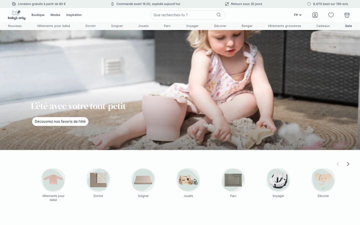 Screenshot of babysonly.fr
