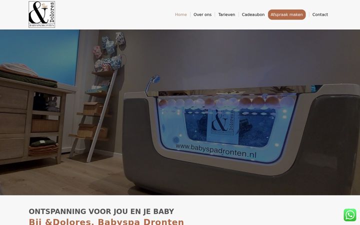 Screenshot of babyspadronten.nl