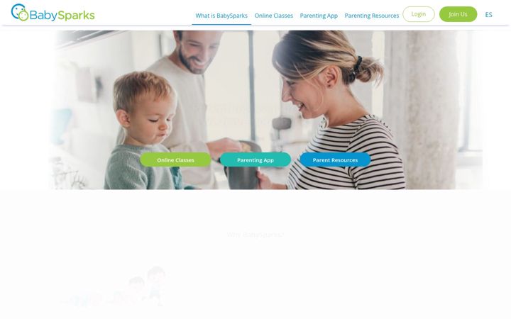 Screenshot of babysparks.com