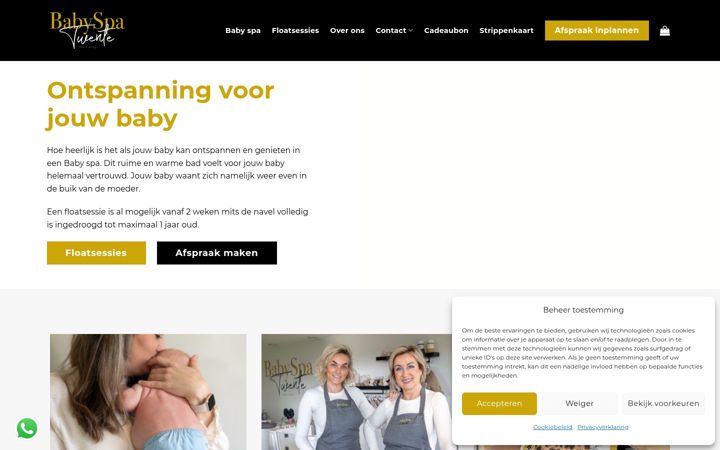 Snimka zaslona za babyspatwente.nl