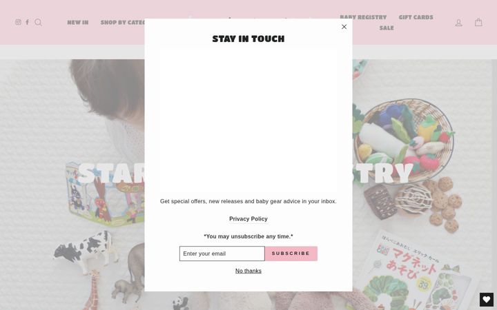 Screenshot of babysplanet.com