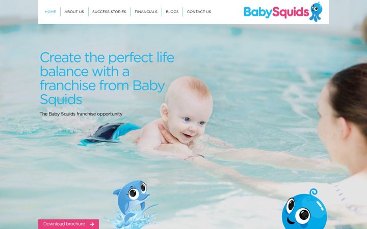 Screenshot ta' babysquidsfranchise.co.uk