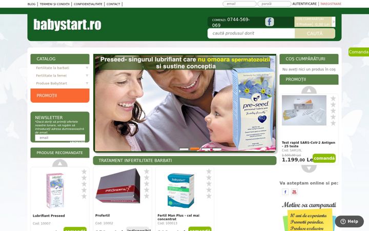 Screenshot of babystart.ro