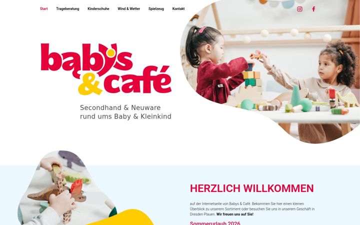 Screenshot of babysundcafe.de
