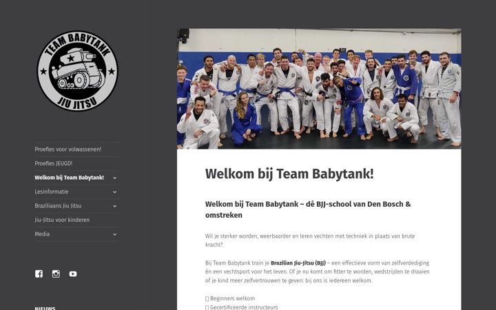 Snimka zaslona za babytank.nl