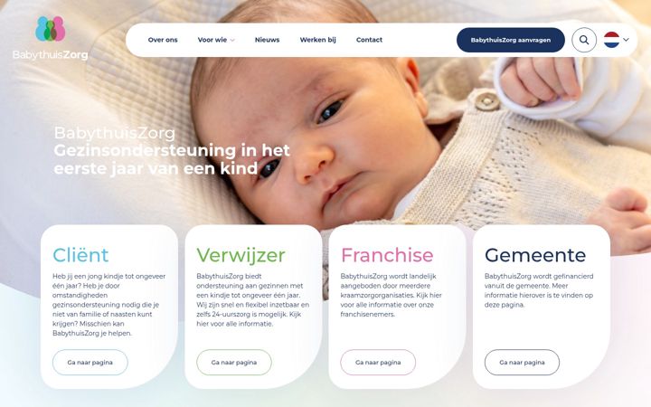 Zrzut ekranu babythuiszorg.nl