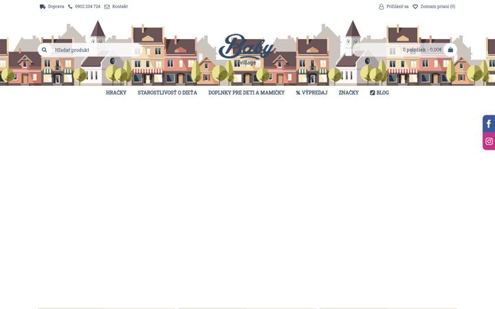 Screenshot of babyvillage.sk
