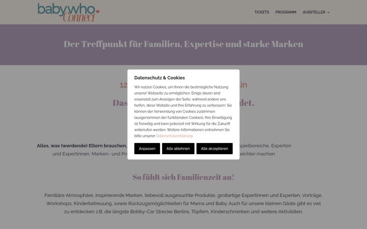 Screenshot of babywho-connect.de