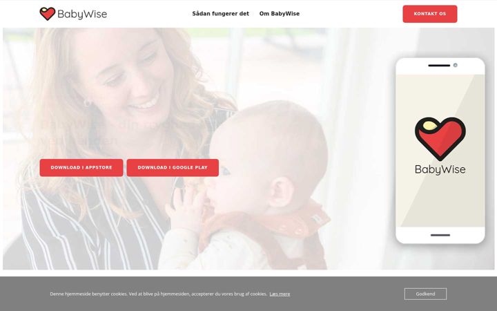 Screenshot of babywise.dk