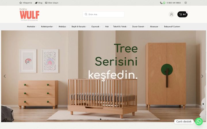 Screenshot of babywulf.com