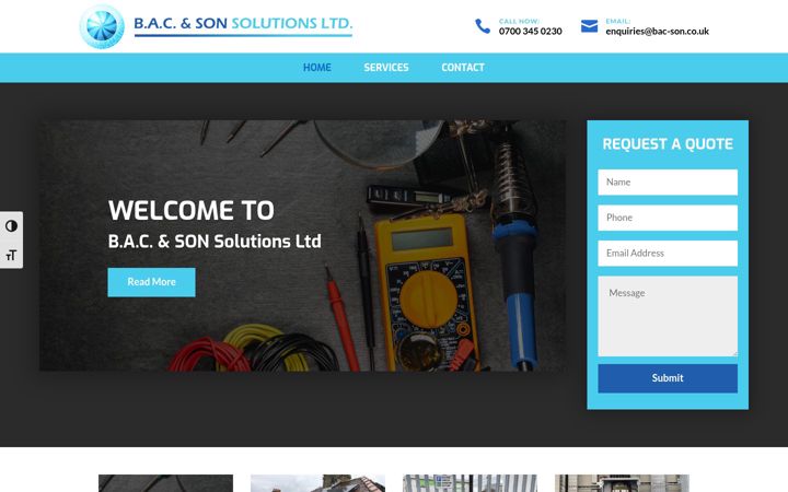 Screenshot of bac-son.co.uk