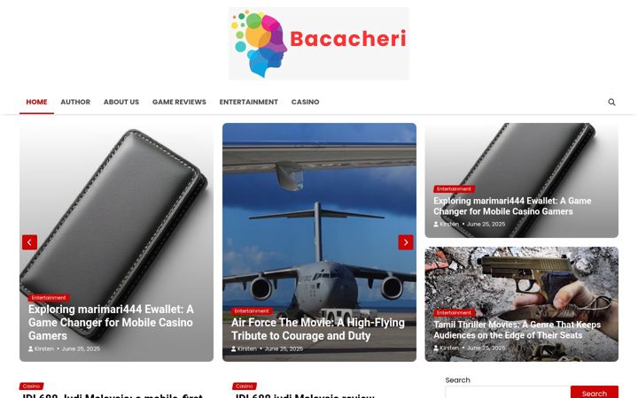 Ekrano kopija bacacheri.org