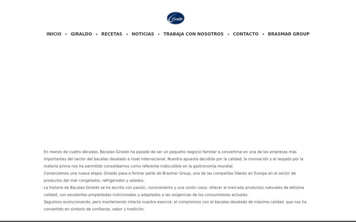 Screenshot of bacalaogiraldo.com