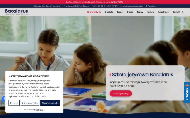 Screenshot of bacalarus.pl