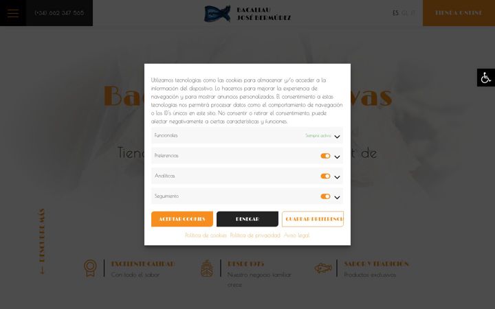 Ekrānuzņēmums no bacallaujosebermudez.es