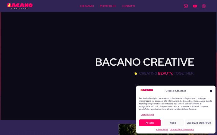 Screenshot of bacanocreative.com