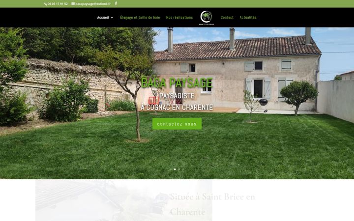Screenshot of bacapaysage-paysagiste-cognac.fr