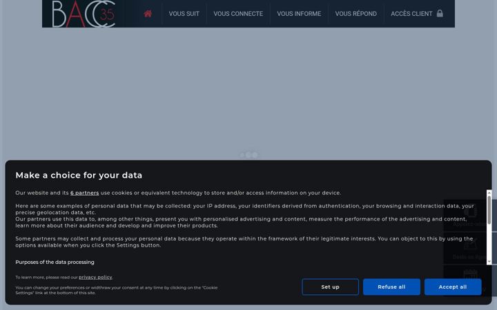 Screenshot of bacc.com.fr