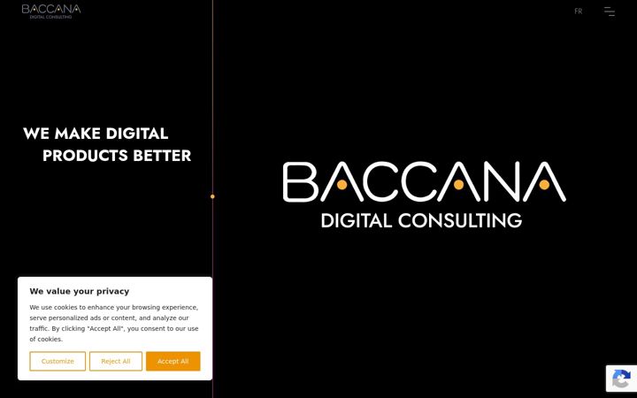 Screenshot of baccanagroup.com