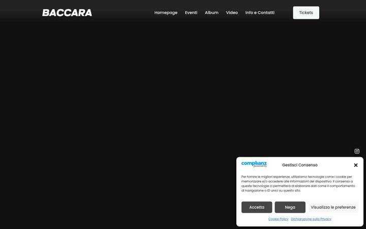 Screenshot of baccaradiscoclub.it