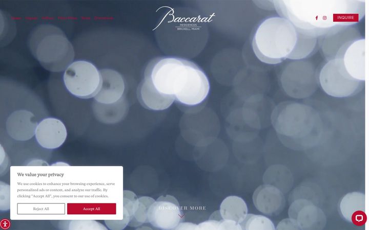 Screenshot of baccaratresidencesmiami.com