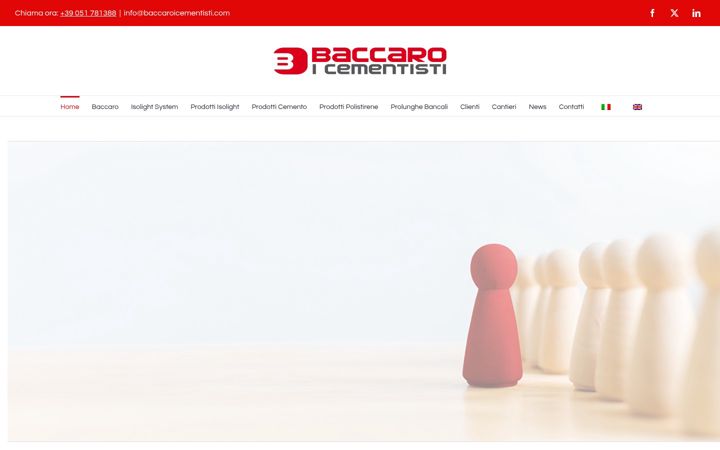 Snímek obrazovky baccaroicementisti.com