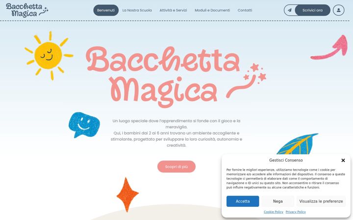 Screenshot of bacchettamagica.eu