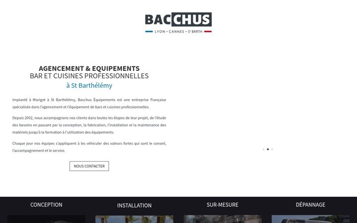 Screenshot von bacchus-sbh.com