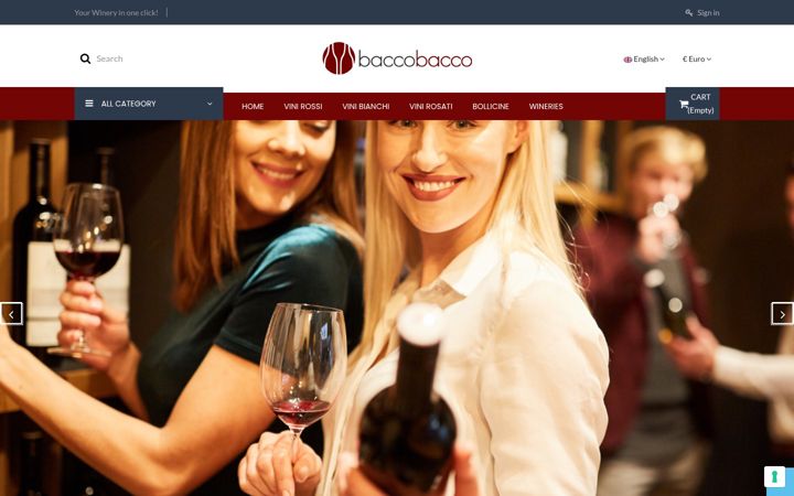 Screenshot of baccobacco.it