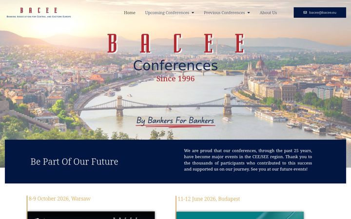 Screenshot von baceeconference.com