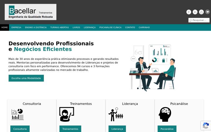 Screenshot of bacellartreinamentos.com.br