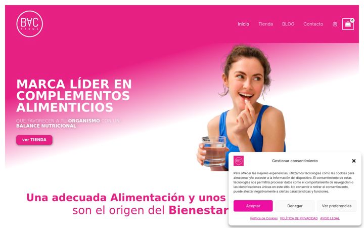 Screenshot of bacfarma.com