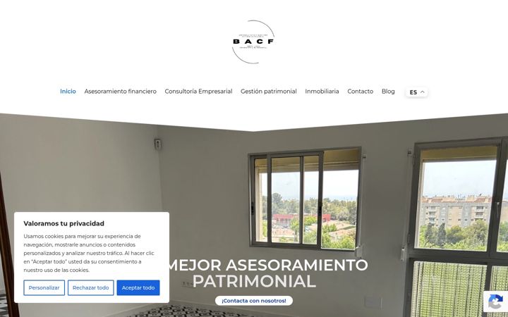 Screenshot of bacfasesor.com