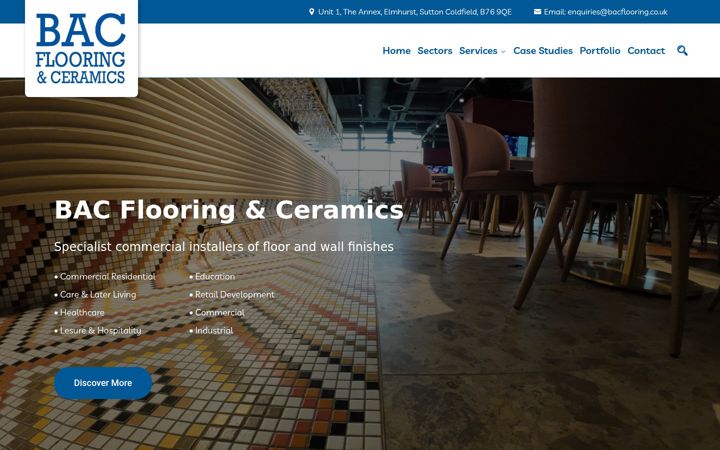 Screenshot of bacflooring.co.uk